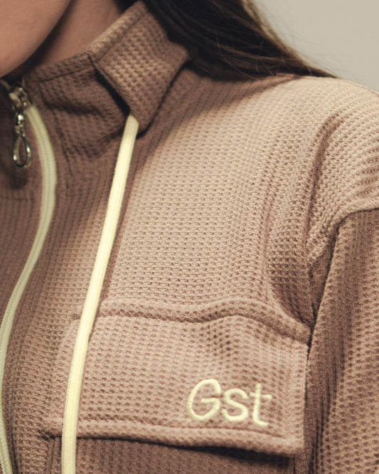 Living Jacket - Chaqueta Café Mocha Textura