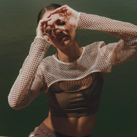 Explorer Sleeves - Mangas Beige Malla