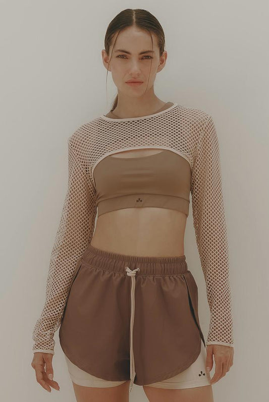 Explorer Sleeves - Mangas Beige Malla