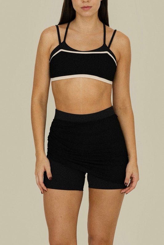 Dreaming Black Skort - Falda Short Deportiva Negra Malla