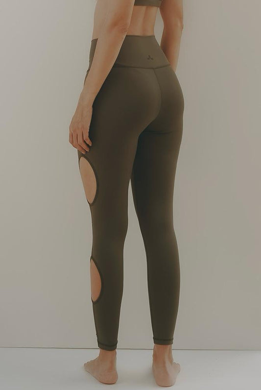 Growing Leggings - Leggings Deportivo Gris Óvalos