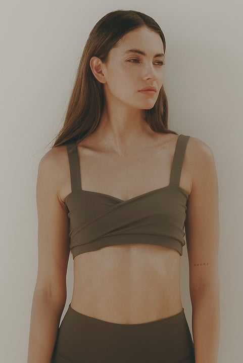 Growing Top Top Deportivo Gris Cruzado